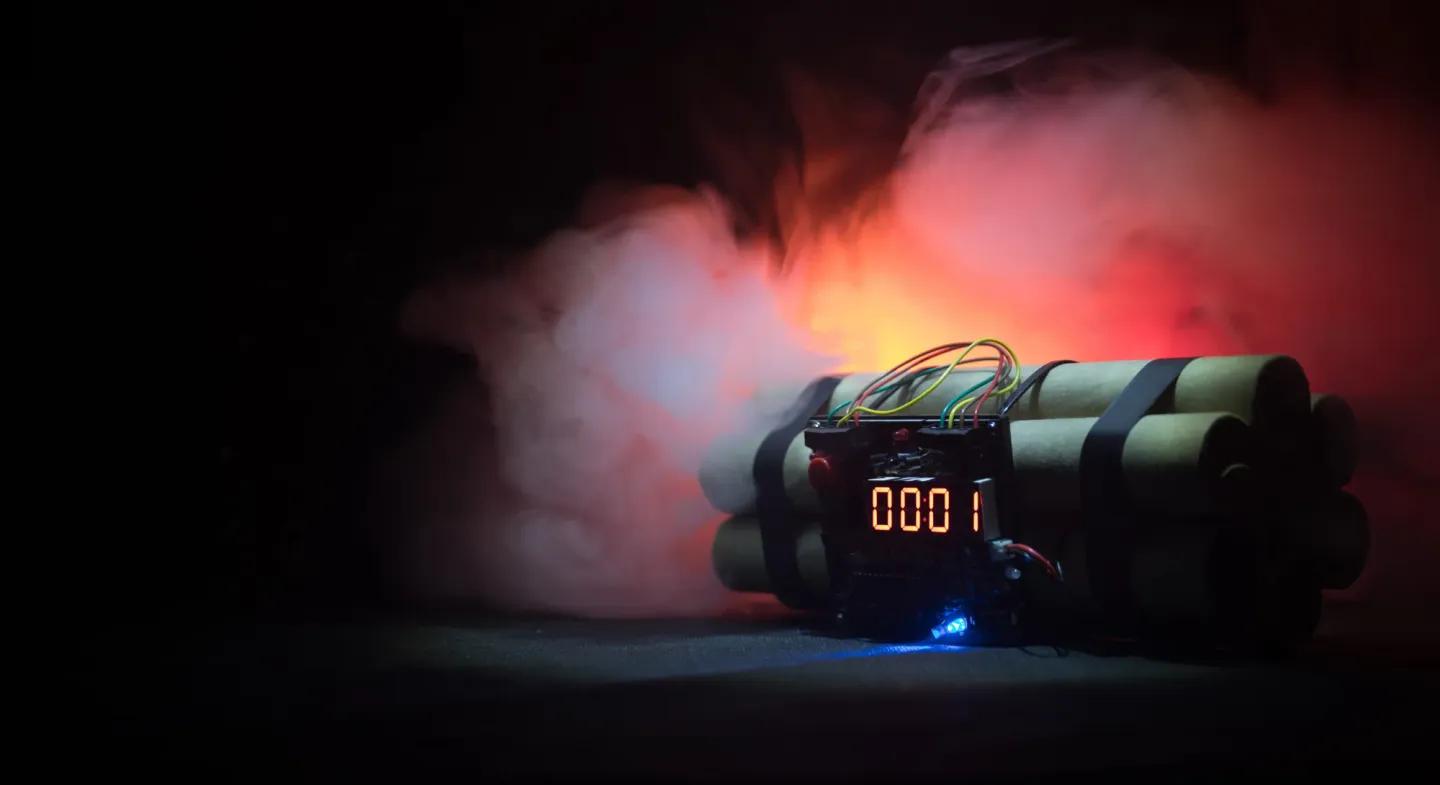 THE BOMB TIME IS TICKING